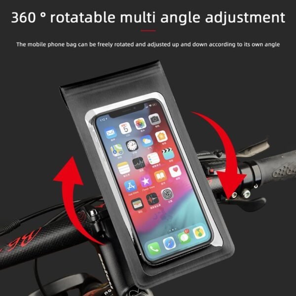 Rainproof Bike Bag Bicycle Front Cell Phone holder - Image 2