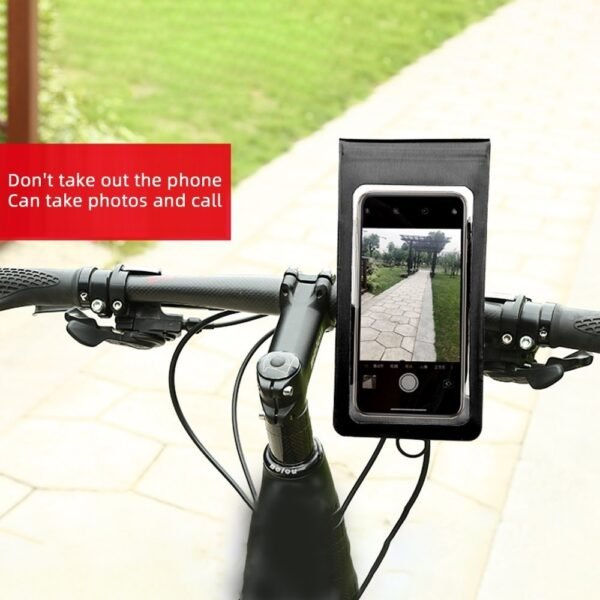 Rainproof Bike Bag Bicycle Front Cell Phone holder - Image 4