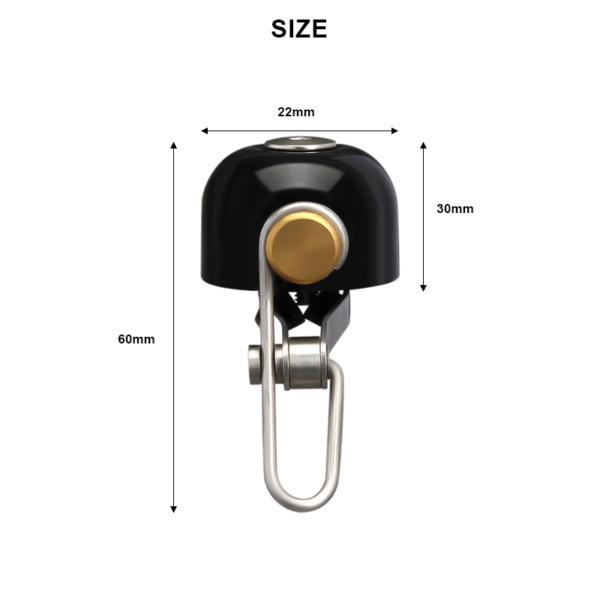 Bicycle Bell Clear Loud Sound Steel Copper MTB Mountain Bike - Image 2