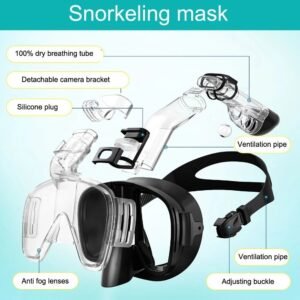 Diving Masks Foldable Anti-Fog Snorkel Mask Set